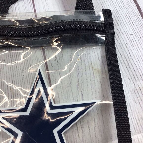 Dallas Cowboys, Clear Lanyard/Ticket Bag With Zipper - Picture 4 of 12